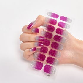 Gradient Onion Powder Manicure Tearable Color Nail Sticker (Option: CS052-Plastic)