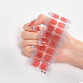 Gradient Onion Powder Manicure Tearable Color Nail Sticker (Option: CS049-Plastic)