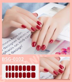 Semi-curing Gel Nail Sticker Gel Beauty (Option: BSG 0102-Suit)