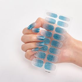 Gradient Onion Powder Manicure Tearable Color Nail Sticker (Option: CS047-Plastic)