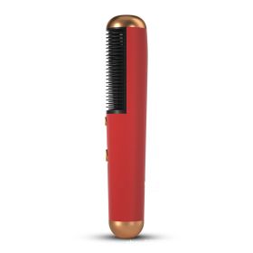 Multifunctional Hair Dryer Comb Two-In-One Dual-Use Straightening Comb And Hair Dryer (Option: Red-US)