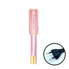 Hair Straightener, Electric Splint, Straight Clamp, Ceramic Hair Straightener, Straight Plate, Black Electronic Thermostat, American Standard Hair Str (Option: Pink-EU)