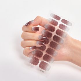 Gradient Onion Powder Manicure Tearable Color Nail Sticker (Option: CS050-Plastic)