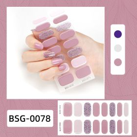 Semi-curing Gel Nail Sticker Gel Beauty (Option: BSG 0078-Suit)