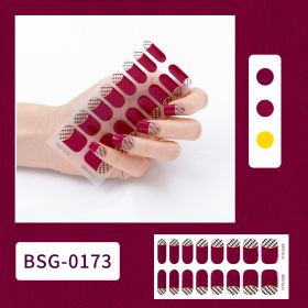 Semi-curing Gel Nail Sticker Gel Beauty (Option: BSG 0173-Suit)