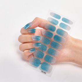 Gradient Onion Powder Manicure Tearable Color Nail Sticker (Option: CS045-Plastic)