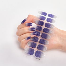 Gradient Onion Powder Manicure Tearable Color Nail Sticker (Option: CS042-Plastic)