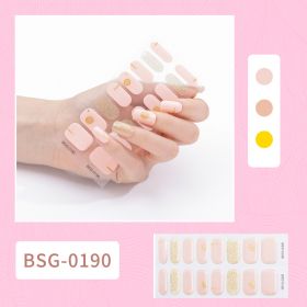 Semi-curing Gel Nail Sticker Gel Beauty (Option: BSG 0190-Suit)