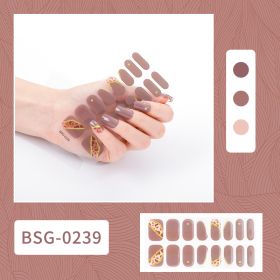 Semi-curing Gel Nail Sticker Gel Beauty (Option: BSG 0239-Suit)