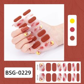 Semi-curing Gel Nail Sticker Gel Beauty (Option: BSG 0229-Suit)