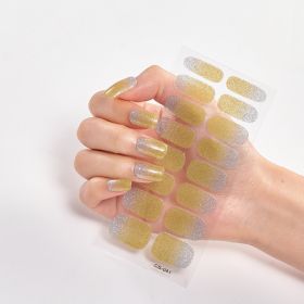 Gradient Onion Powder Manicure Tearable Color Nail Sticker (Option: CS041-Plastic)