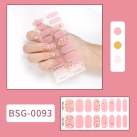 Semi-curing Gel Nail Sticker Gel Beauty (Option: BSG 0093-Suit)