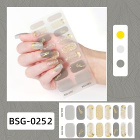 Semi-curing Gel Nail Sticker Gel Beauty (Option: BSG 0252-Suit)