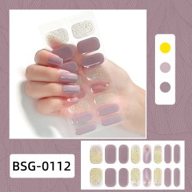 Semi-curing Gel Nail Sticker Gel Beauty (Option: BSG 0112-Suit)