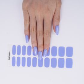 Gel 20 Finger Phototherapy Light UV Polish Half Baked Nail Stickers (Option: NG200085)