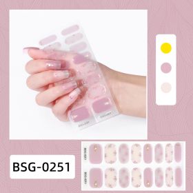 Semi-curing Gel Nail Sticker Gel Beauty (Option: BSG 0251-Suit)