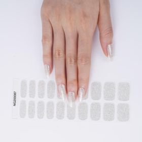 Gel 20 Finger Phototherapy Light UV Polish Half Baked Nail Stickers (Option: NG200087)