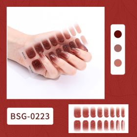 Semi-curing Gel Nail Sticker Gel Beauty (Option: BSG 0223-Suit)