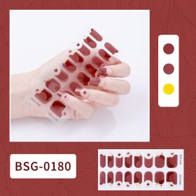 Semi-curing Gel Nail Sticker Gel Beauty (Option: BSG 0180-Suit)