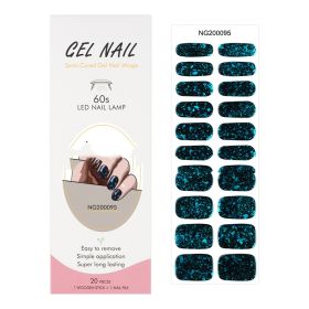 Gel 20 Finger Phototherapy Light UV Polish Half Baked Nail Stickers (Option: NG200095)