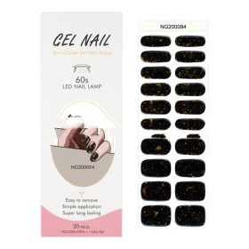 Gel 20 Finger Phototherapy Light UV Polish Half Baked Nail Stickers (Option: NG200094)